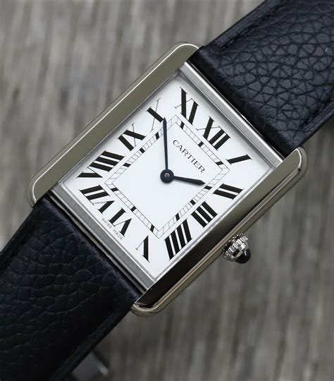 montre cartier tank louis cartier|cartier tank solo large.